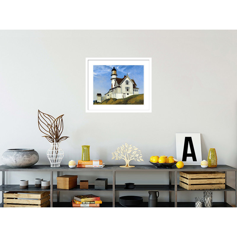 «Captain Upton's House» par Edward Hopper, impression giclée encadrée, H 23,5 po x l 28,34 po