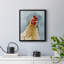 Portrait de poulet II, toile encadrée de qualité supérieure - prête à être accrochée-1875928144-1875928145
