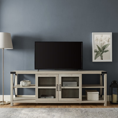 Meuble télé à 2 portes pour téléviseur de 75 po ou moins Larenda