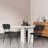 18.9" Black Adjustable Feet Dining Chair Side Chair-456354003