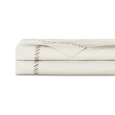 Drap plat brodé Ida