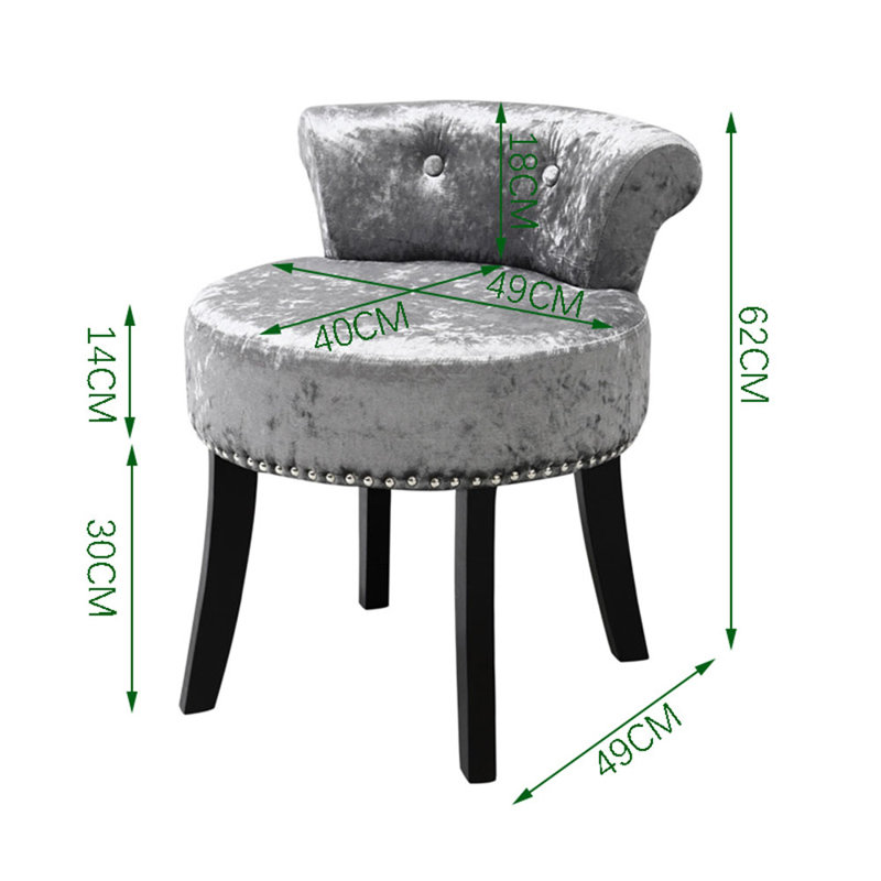 Solid + Manufactured Wood Accent Stool