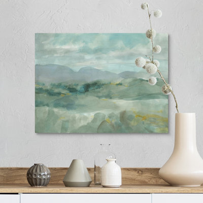 " Green Mountain View Canvas Wall Art " by Danhui Nai Painting Print