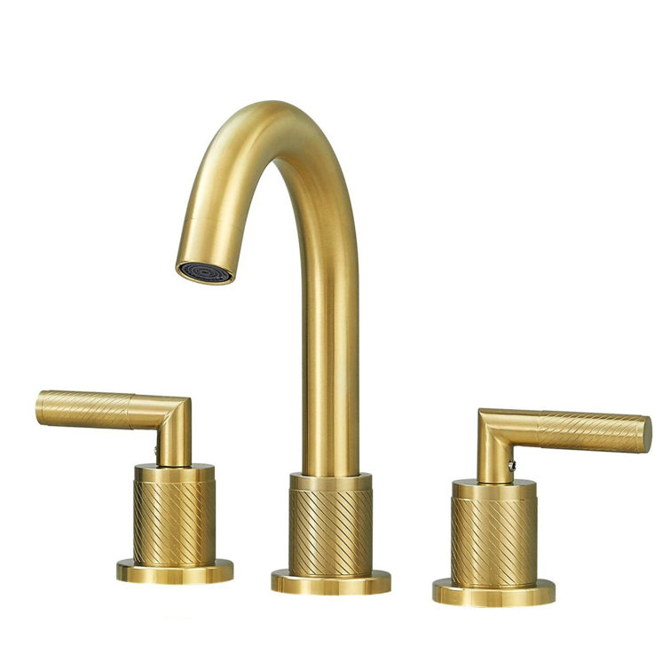 Widespread Faucet 2-Handle Bathroom Faucet with Drain Assembly