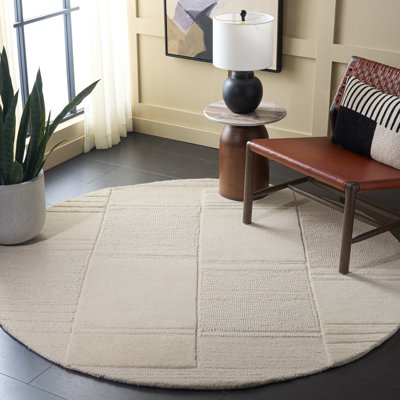 Tapis en coton touffeté à la main Manhattan en ivoire / beige Manhattan