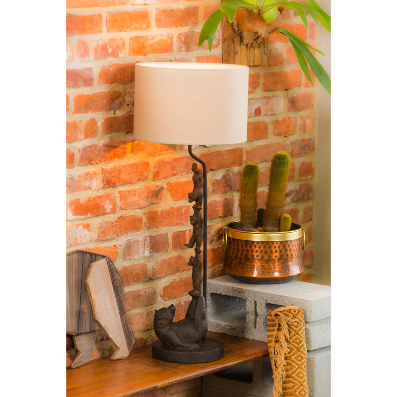 Lampe de table en résine famille ours 32 po