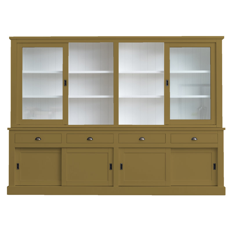 Butler Display Cabinet, Green/Brown 