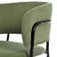 Chaise d'appoint de salle à manger moderne avec dossier ouvert en métal (ensemble de 2)-1960834939