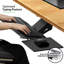 Uncaged Ergonomics KT1 Keyboard Tray - Adjustable Under Desk Keyboard Tray with Tilt & Swivel