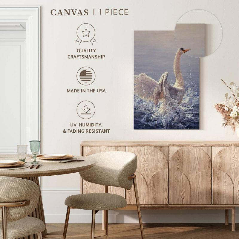 Cygne sourd Brampt, H 39 po x l 26 po