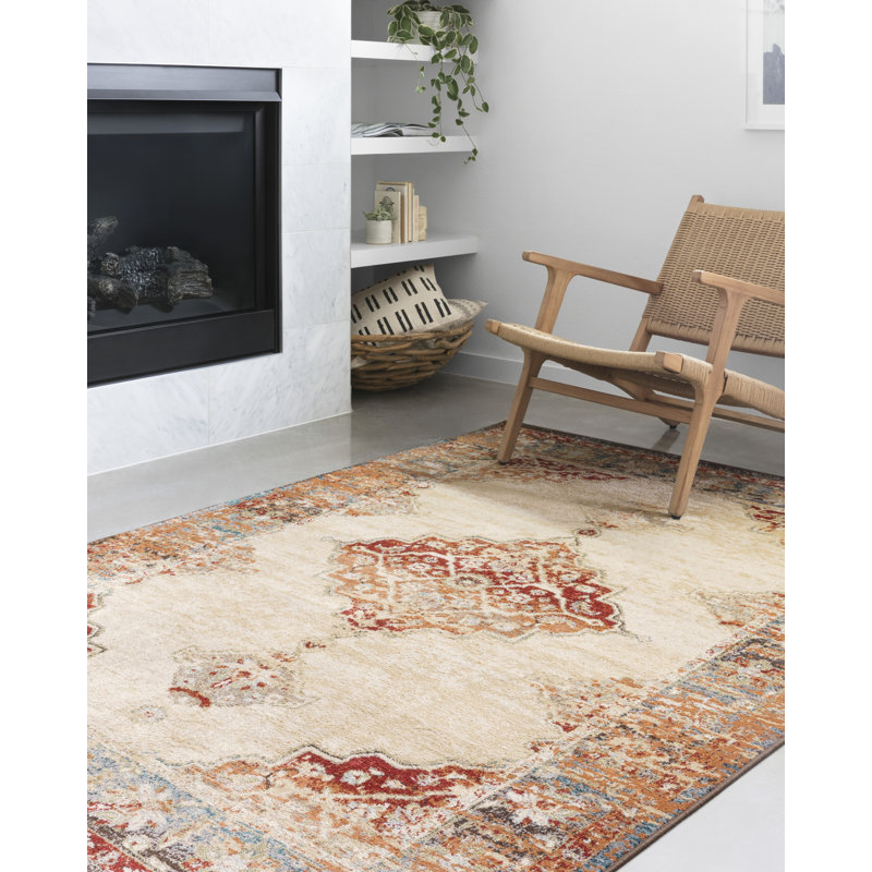 Tapis oriental brun Fuchs, Rectangle 5 pi x 7 pi 3 po