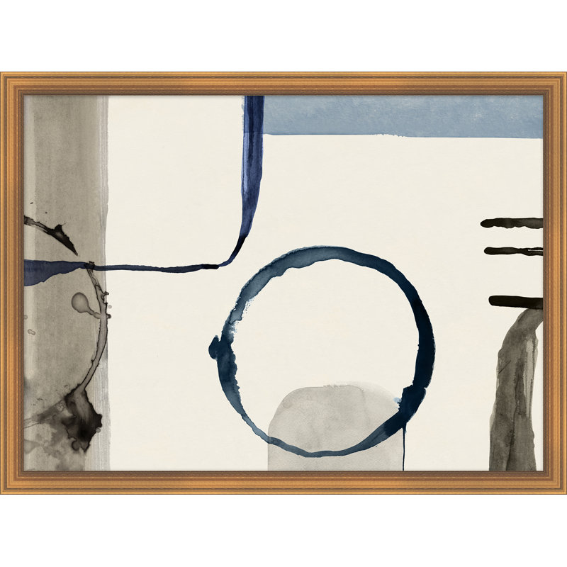 «Fluid Form 3» par Thom Filicia - Peinture encadrée sur papier