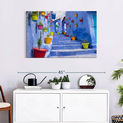 Rue bleue marocaine