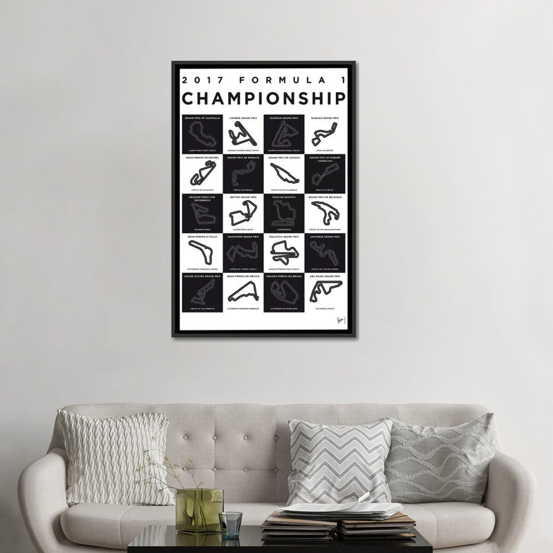 Impression sur toile, "Minimal Movie", H 26 po x l 18 po x P 1,5 po, Toile avec cadre noir, Pas de tapis