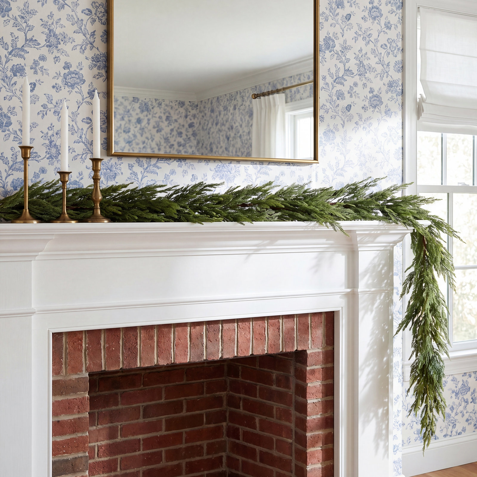 360" Norfolk Pine Christmas Garland, 10' L