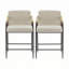 Henrik 26" Seat Height Mid-Century Modern Counter Stools with Wood Armrests-274776796
