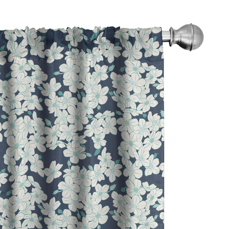 Paire de rideaux obscurcissant avec passe-tringle Daisy, 28 po x 95 po