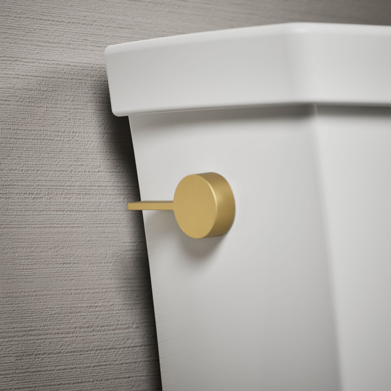 Kelston® Left-Hand Trip Lever, Vibrant Brushed Moderne Brass
