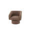 Chaise contemporaine revêtue de café - s'adapte aux intérieurs modernes pivotant pour combiner confort et style de salon-1955102156