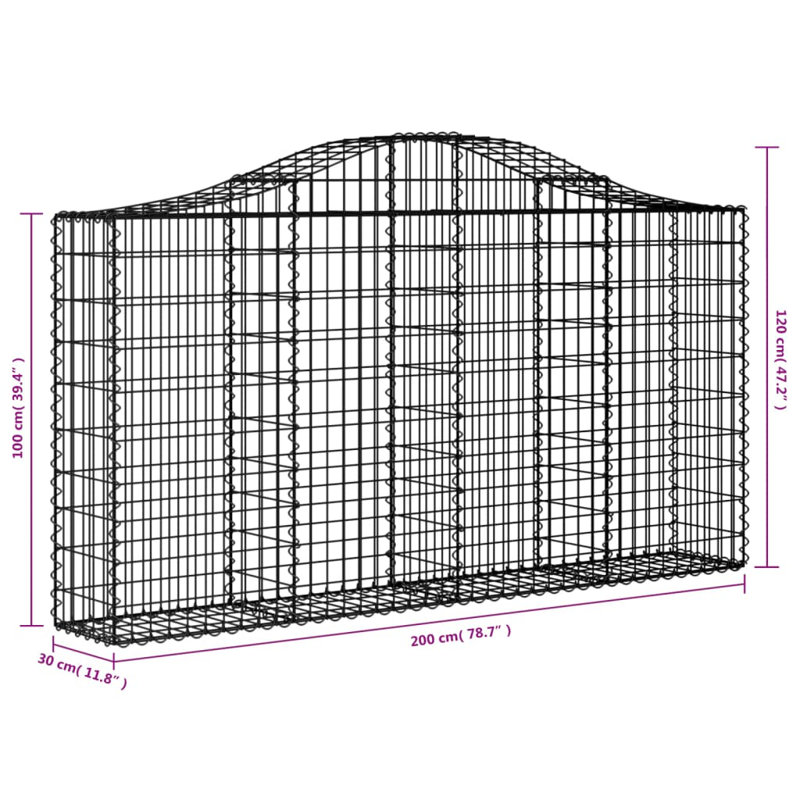 Briane with 8 Panel(s) Included, 120cm H x 200cm W x 30cm D