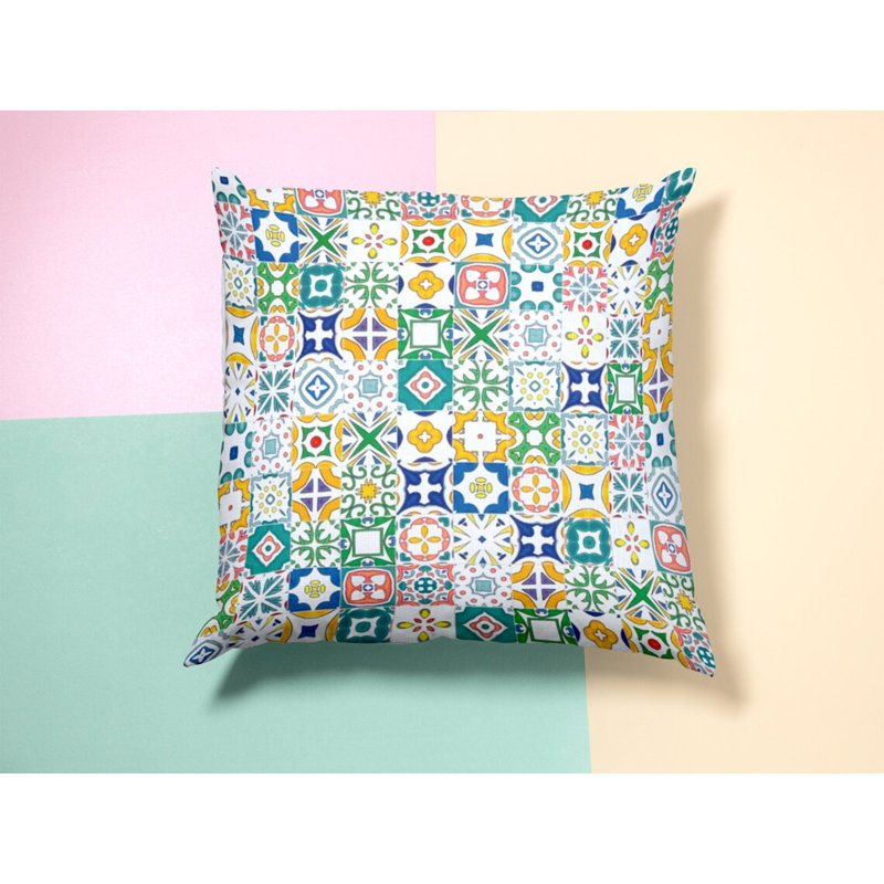 Bassiru Geometric Square Euro Pillow Cover
