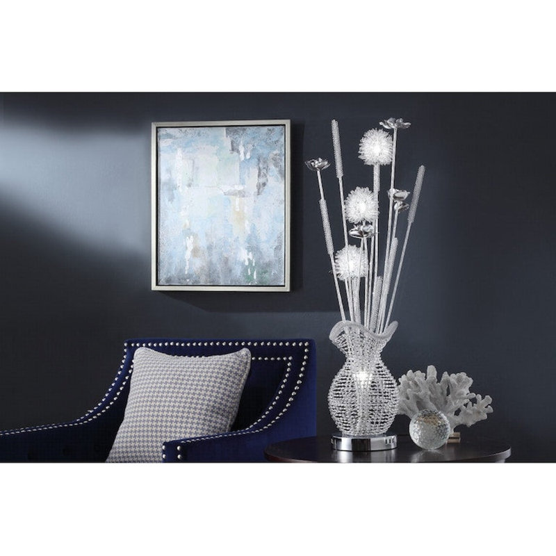 Lampe de table chromée 35,5 po Matson