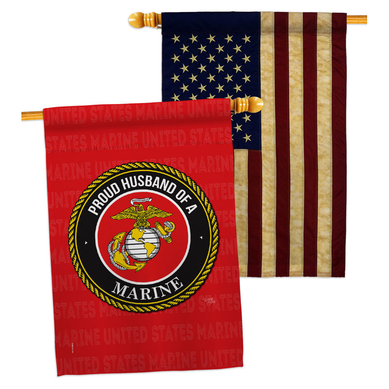 Double Sided 40'' H x 28'' W Polyester House Flag
