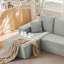 Canapé modulaire 166,9 "avec méridienne gauche, canapé en forme de L moderne avec assise profonde, canapé 5 places en velours côtelé confortable, coussins de compression en éponge pour le salon, aucun assemblage requis-427423426