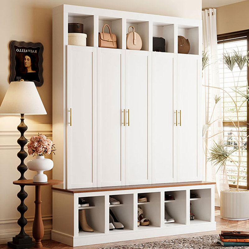 Armoire de rangement Farmhouse, Ancient White