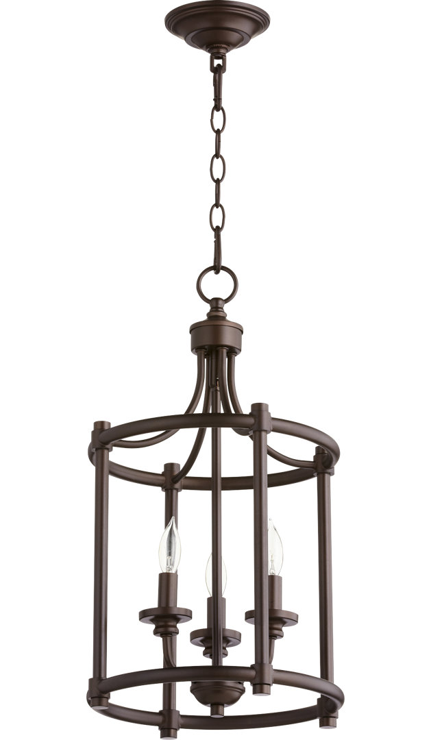 Herman 3 - Light Silver Lantern Pendant Charlton Home® 