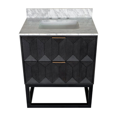 Meuble-lavabo simple 30 po avec comptoir Carlet