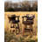 Swivel Upholstered Counter Stool with Solid Wood Frame-61558348
