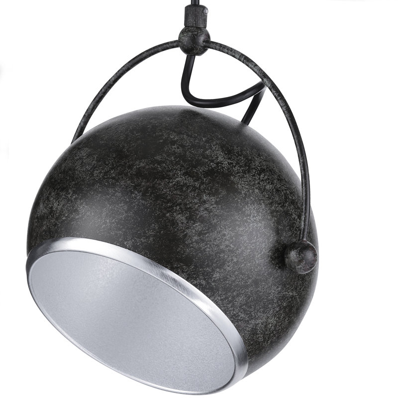 Degli 1 - Light Rusty Metal Dome Pendant