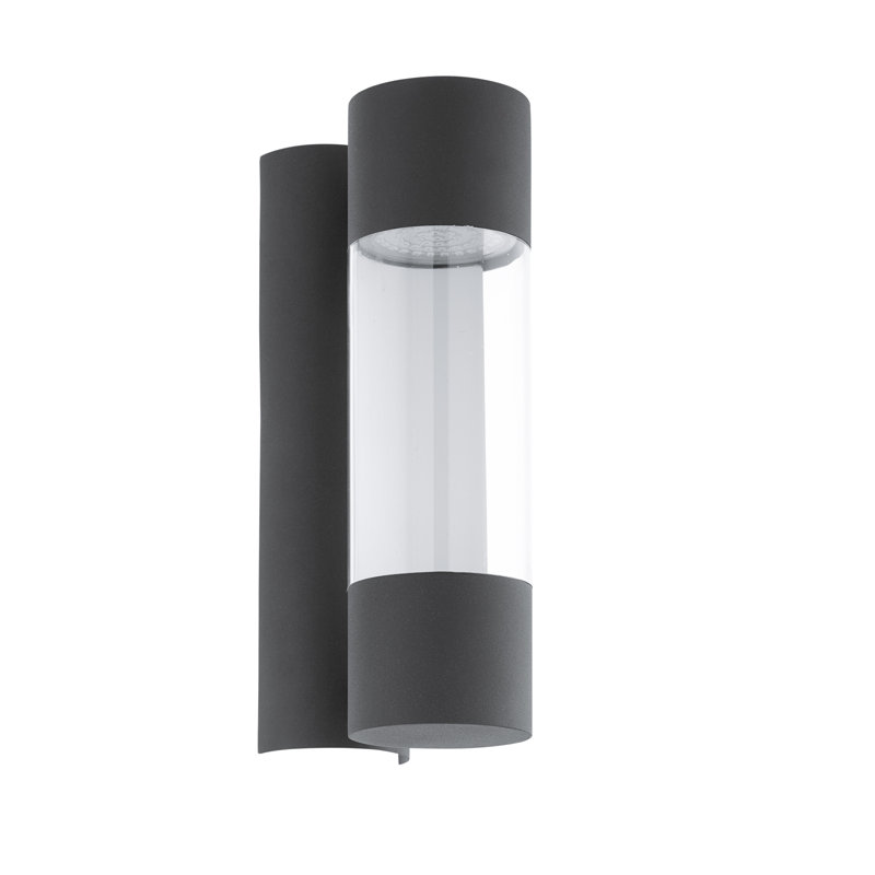 Plafonnier encastré d'extérieur 2 lumières DEL Abbee Anthracite, H 10,24 po x l 4,53 po x P 4,84 po