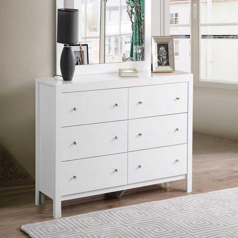 Commode transitionnelle élégante, Blanc