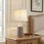 Ensemble de lampes de table en céramique de 23 po ChenJoss, convient aux chambres à coucher, aux salons, aux bureaux et aux bureaux (ensemble de 2)