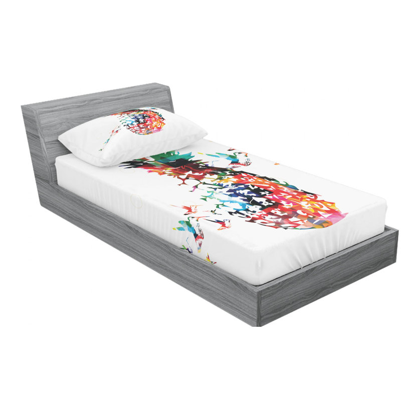 Microfiber Sheet Set, Twin Sheet Set with Fitted Sheet