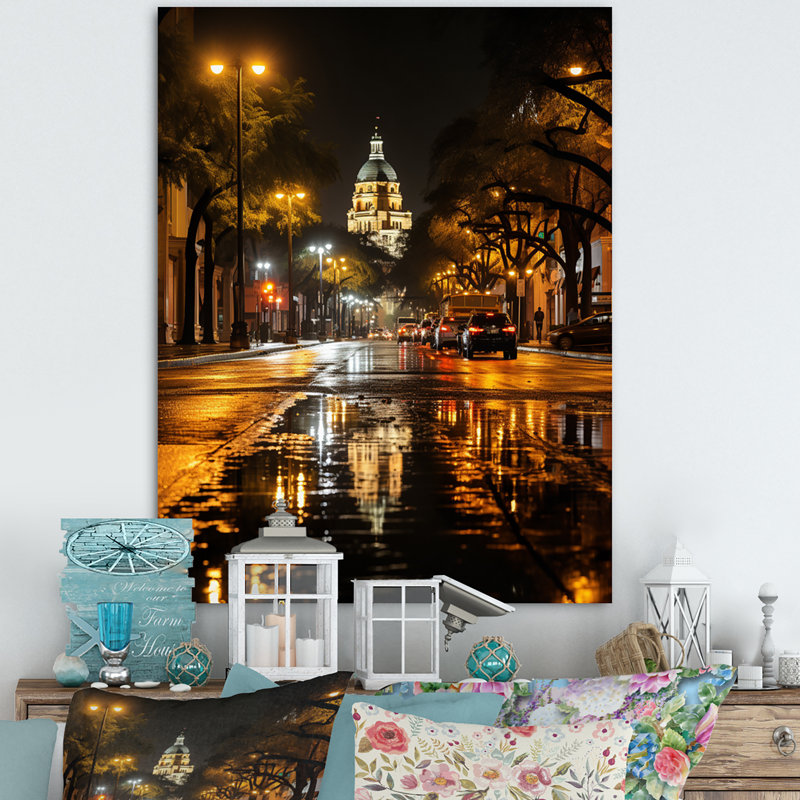 Liljan Florida City Lights sur impression sur toile, H 20 po x l 12 po x P 1 po, Toile tendue