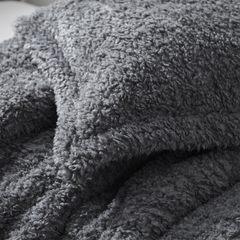 Coma Inducer Pumi Gray Oversized Comforter Set, Twin Extra Long Comforter + 1 Standard Sham