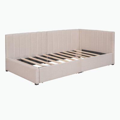 Upholstered Daybed With 2 Storage Drawers by Latitude Run