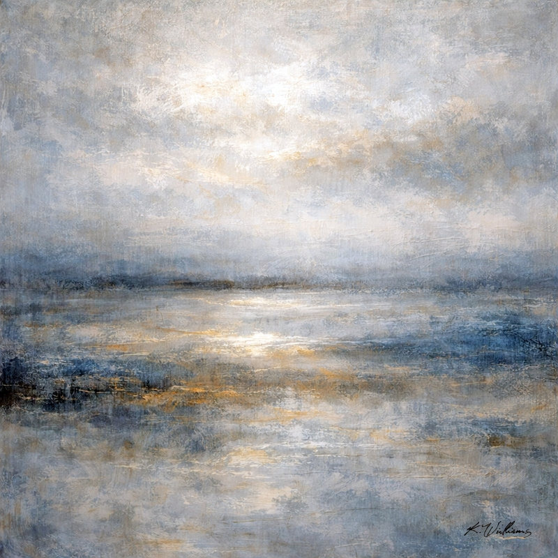 «Dawn Reflection», art mural sur toile tendue, L 12 po x H 12 po x P 1 po