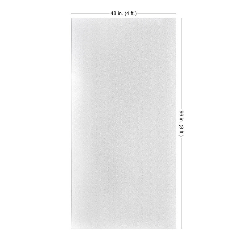 Strike MirroFlex 4ft. x 8ft. Glue Up PVC 3D Wall Panels 96 sq.ft., Black Matte