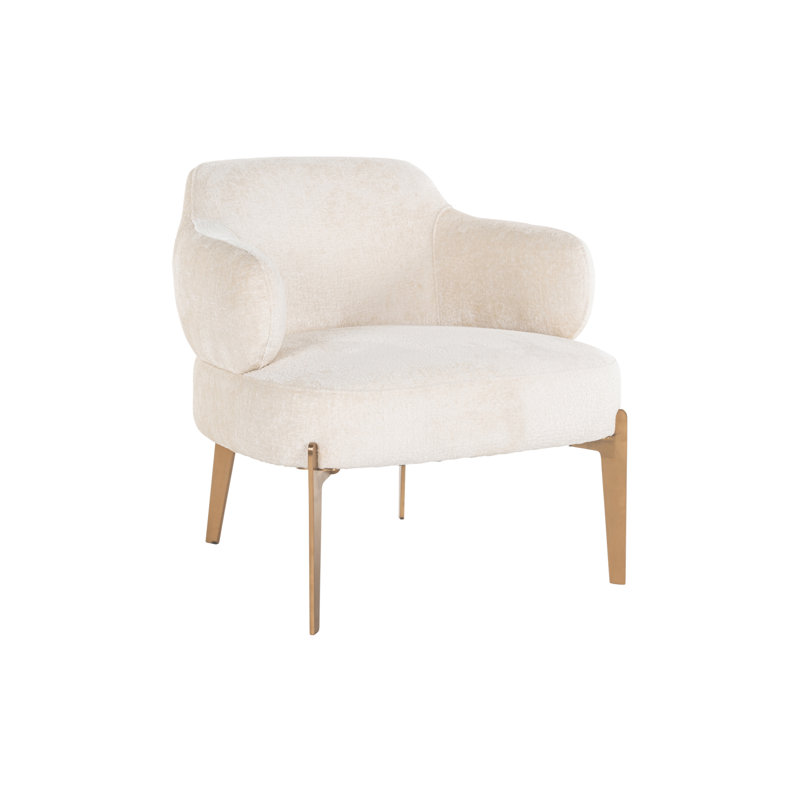 Venus Upholstered Armchair, White