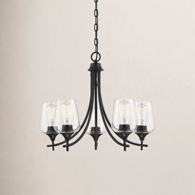 Breena 5 - Light Shaded Classic Chandelier