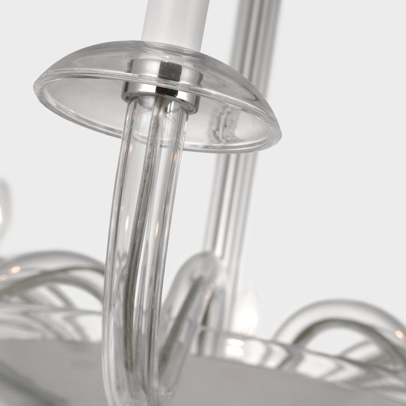 Brigitte 12 - Light Chandelier, Polished Nickel