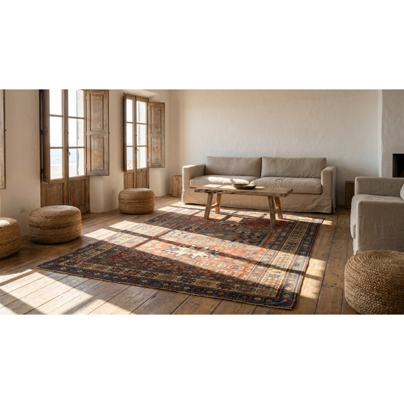 Tapis de couleur blanche antique - Shirvan