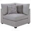 Chaise de coin rembourrée avec coussins Austin