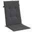 Ensemble de 4 coussins de chaise à dossier haut en polyester anthracite Melange-195900160-195900162
