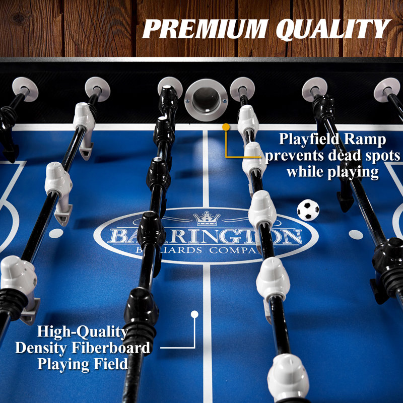 Barrington 58'' Gray Carbon Fiber Foosball Table