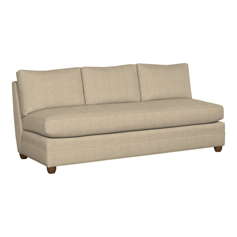 Fairgrove 80.5" Armless Bench Seat Sofa, Havana, Nomad Sand